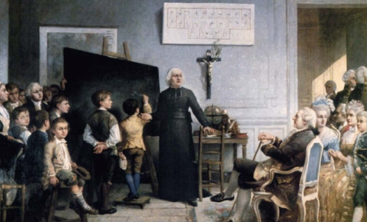 Gonzague Privat (1843- ?), l’Abbé de l’Épée instruisant ses élèves en présence de Louis XVI, INJS de Paris Gonzague Privat (1843- ?), l’Abbé de l’Épée instruisant ses élèves en présence de Louis XVI, INJS de Paris